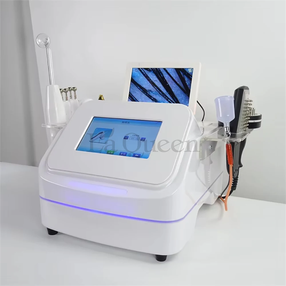 Prezzo di Fabbrica Macchina 7-in-1 per Massaggio del Cuoio Capelluto e Ricrescita dei Capelli con Rilevamento HD, Getto di Ossigeno a Penetrazione Profonda, Anti-Caduta Capelli AU EU - immagine 4