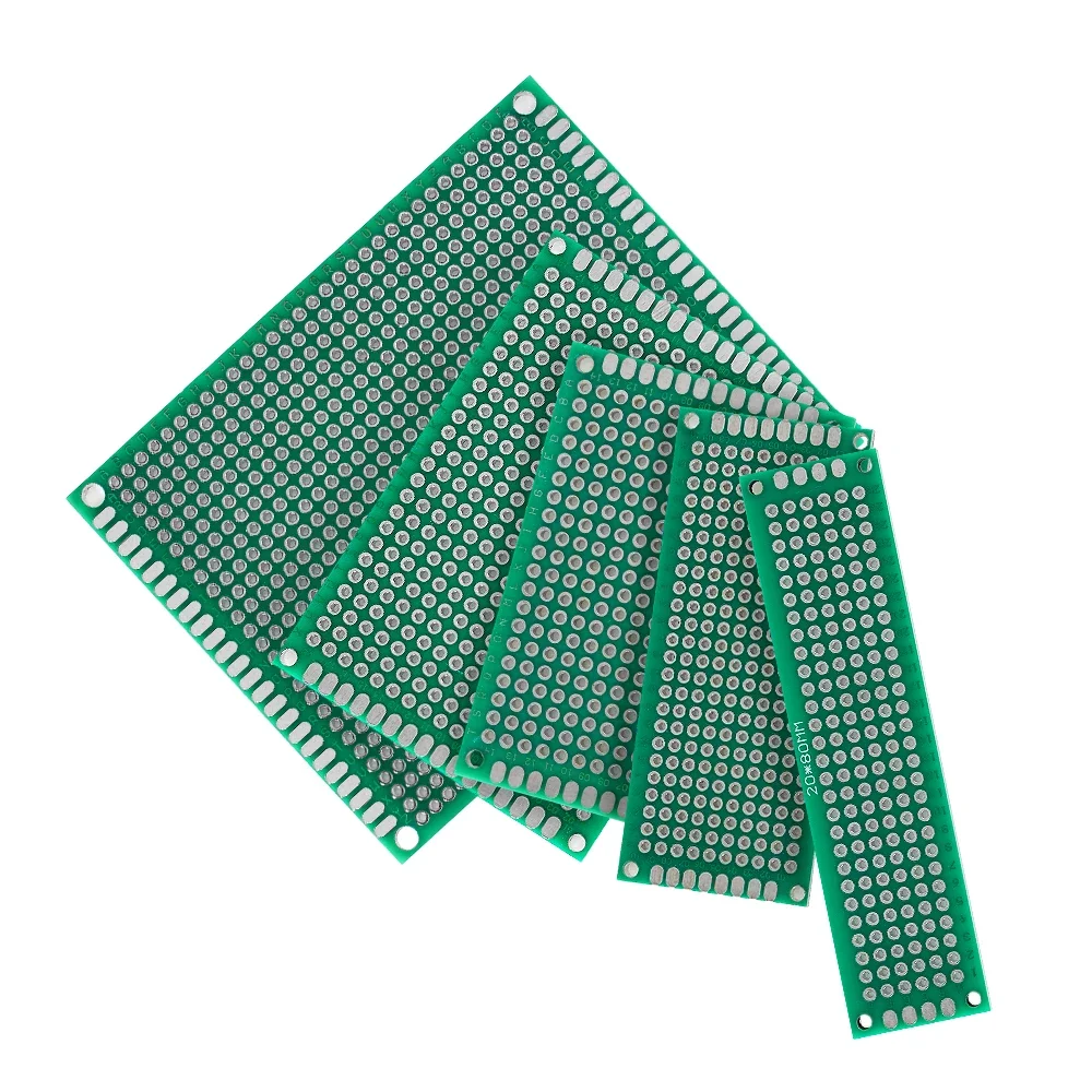 31pcs PCB Circuit Board 2x8 3x7 4x6 5x7 7x9cm Green 2x8 3x7 4x6 5x7 Circuit Board Kit Prototype