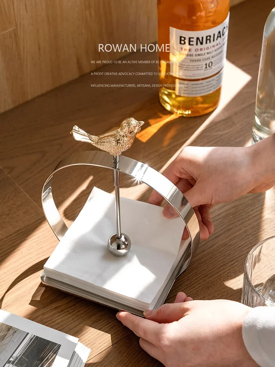 Stainless Steel Tissue Holder, Tissue Boxes, Napkin Case for Room Decor, Home Decoration, Hotel and Restaurant Gifts 2