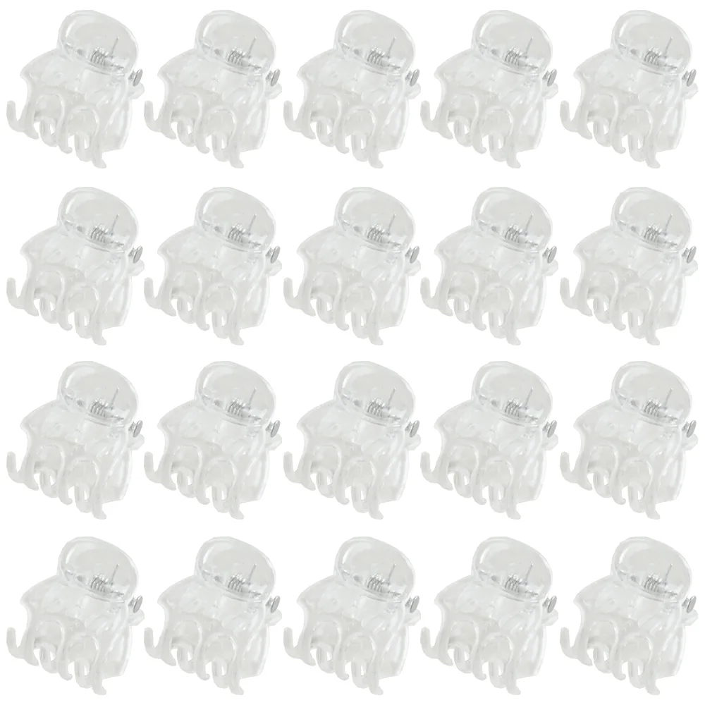 30-1000PCS Transparent 6 Claws Orchid Clips Plastic Butterfly Flowers Support Clear Fixer for Garden Vine Stem Plants Climbing plant clips plastic plant clips