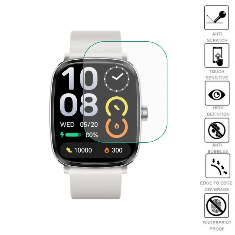 

5pcs TPU Soft Smartwatch Clear Protective Film Guard Cover For Haylou Watch RS5 LS19 Display Screen Protector Smart Accessories