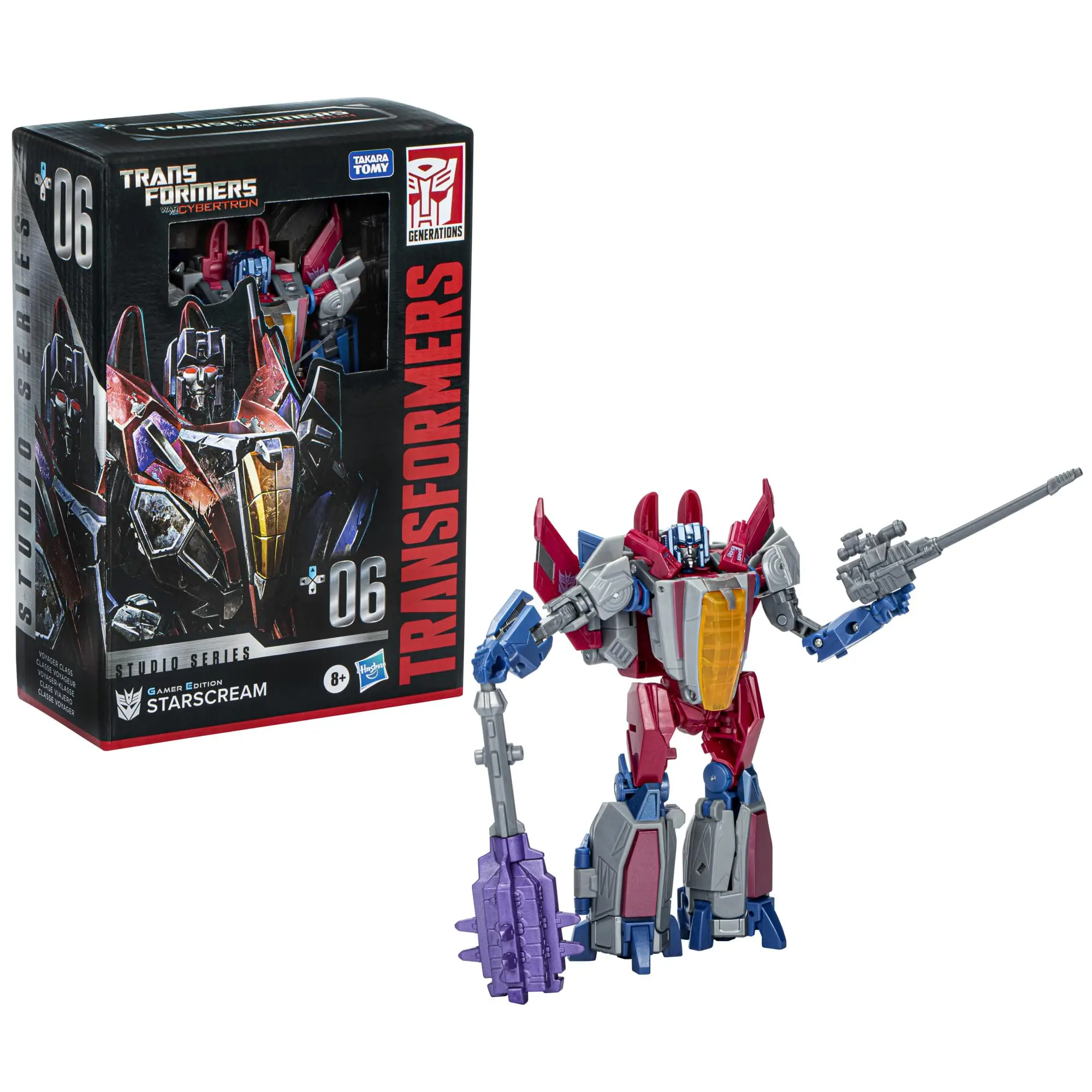 Icons Pre-Vendita 15 Aprile 2024 】Trasformatori Novità Serie Studio Trasformatori Deluxe: Guerra Per Cybertron 06 Starscream F8765