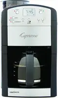10-Cup Digital Coffeemaker with Conical Burr Grinder, Glass Carafe , Black , 15.5" x 9.5 "x 9.75" 2