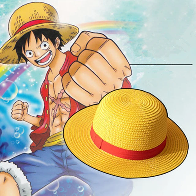 Anime Monkey D.Luffy Straw Hat Cosplay Cartoon Caps Summer Sun Hat