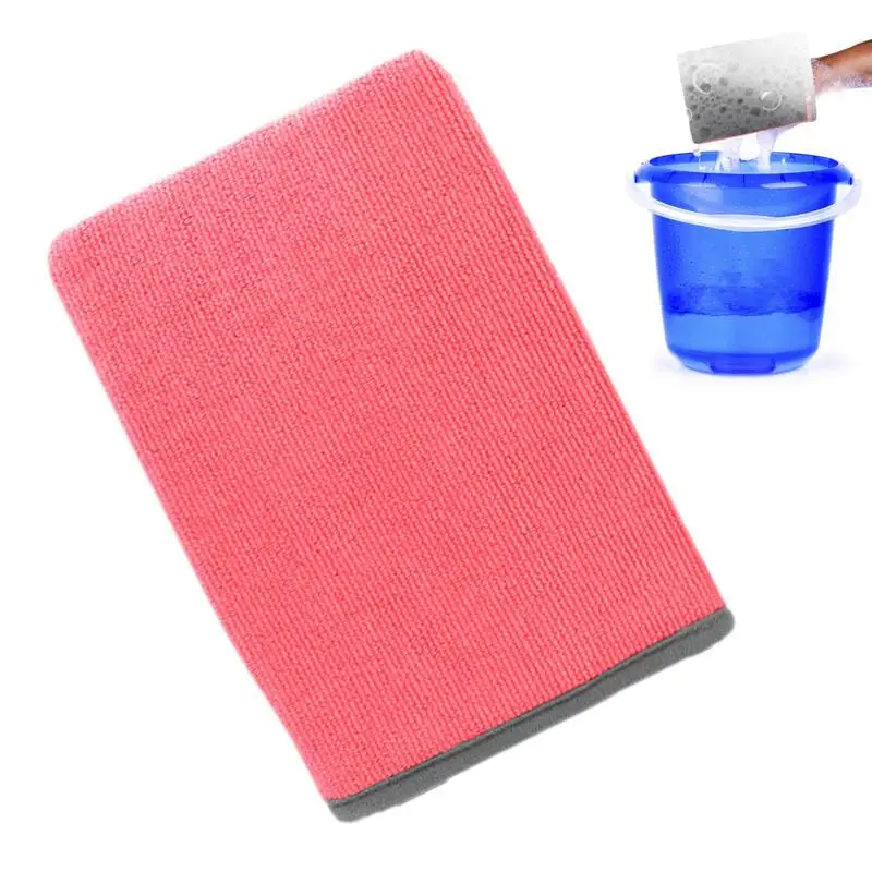 

Auto Detailing Clay Mitt Multifunctional Thick Cleaning Gloves Water Absorbent Clay Bar One Side Microfiber Car Detailing Tool