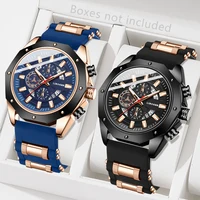 2PCS Men's Watch Set Business Fashion Classic Three Eye Quartz Watch Set Suitable for Business Event Clothing Matching 2