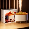 USB Volcano Air Humidifier Aromatherapy Diffuser with Ambient Light 300ML Ultrasonic Mist Maker Quiet Sprayer for Bedroom Office 6