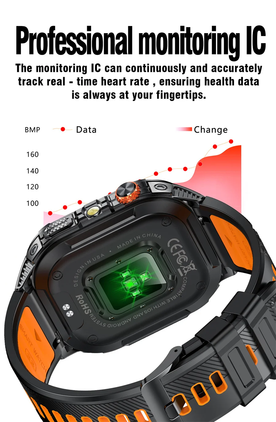 Smartwatch amoled da uomo, chiamata bluetooth e torcia led_voghion.com