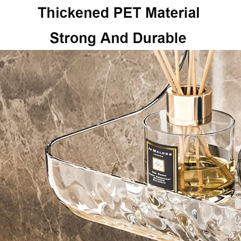 Bathroom Acryli Shelf No Drill Shower Storage Rack Washstand Cosmetics Storage Rack Wall Mounted Toilet Shampoo Holder Organizer storage rack bathroom shelf bathroom shelf rack bathroom storage rack wall shelf organizer