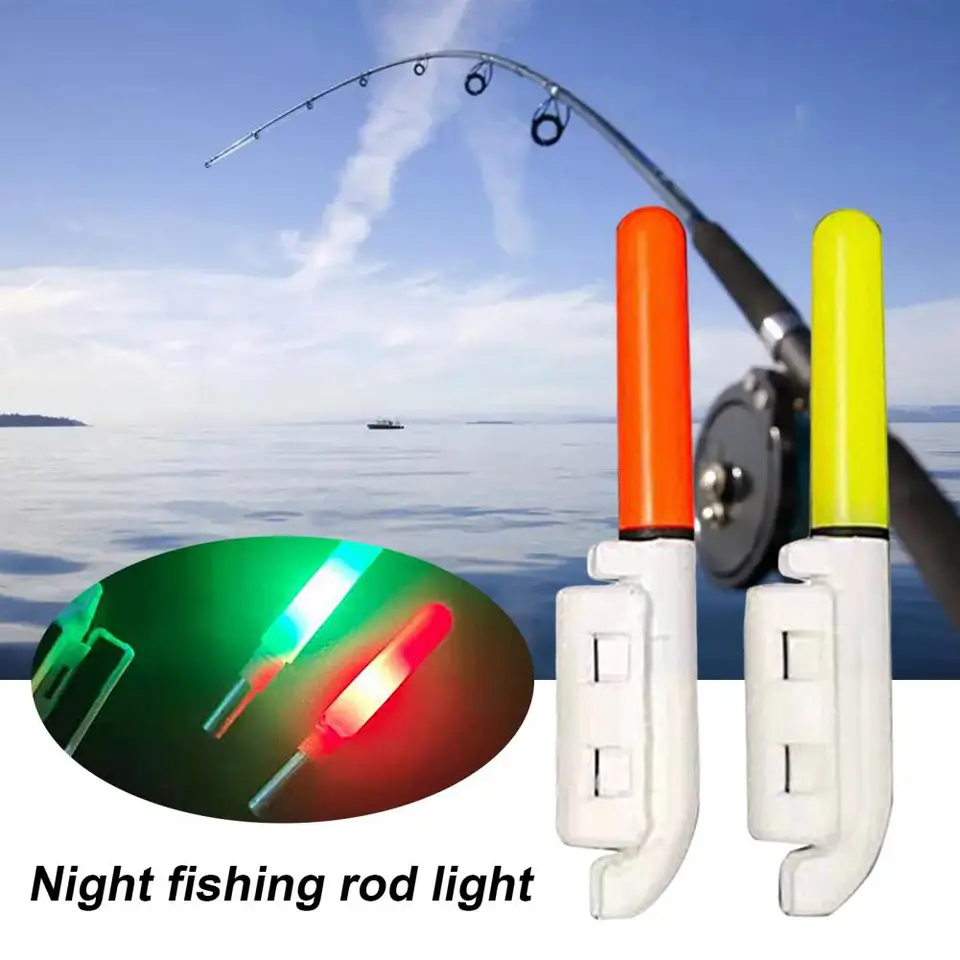Fishing Pole Light Waterproof Clip Type Fishing Rod Tip Light