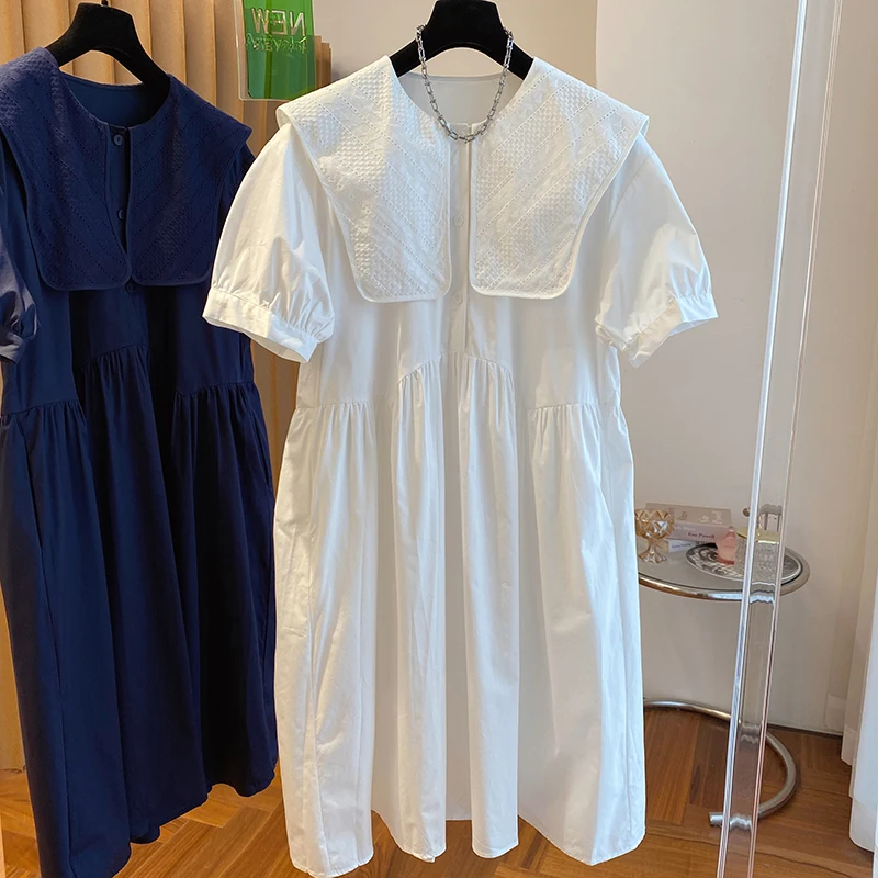 

Французское нишевое дизайнерское платье-рубашка Sense, летние новые женские повседневные свободные платья с коротким рукавом, элегантное модное платье