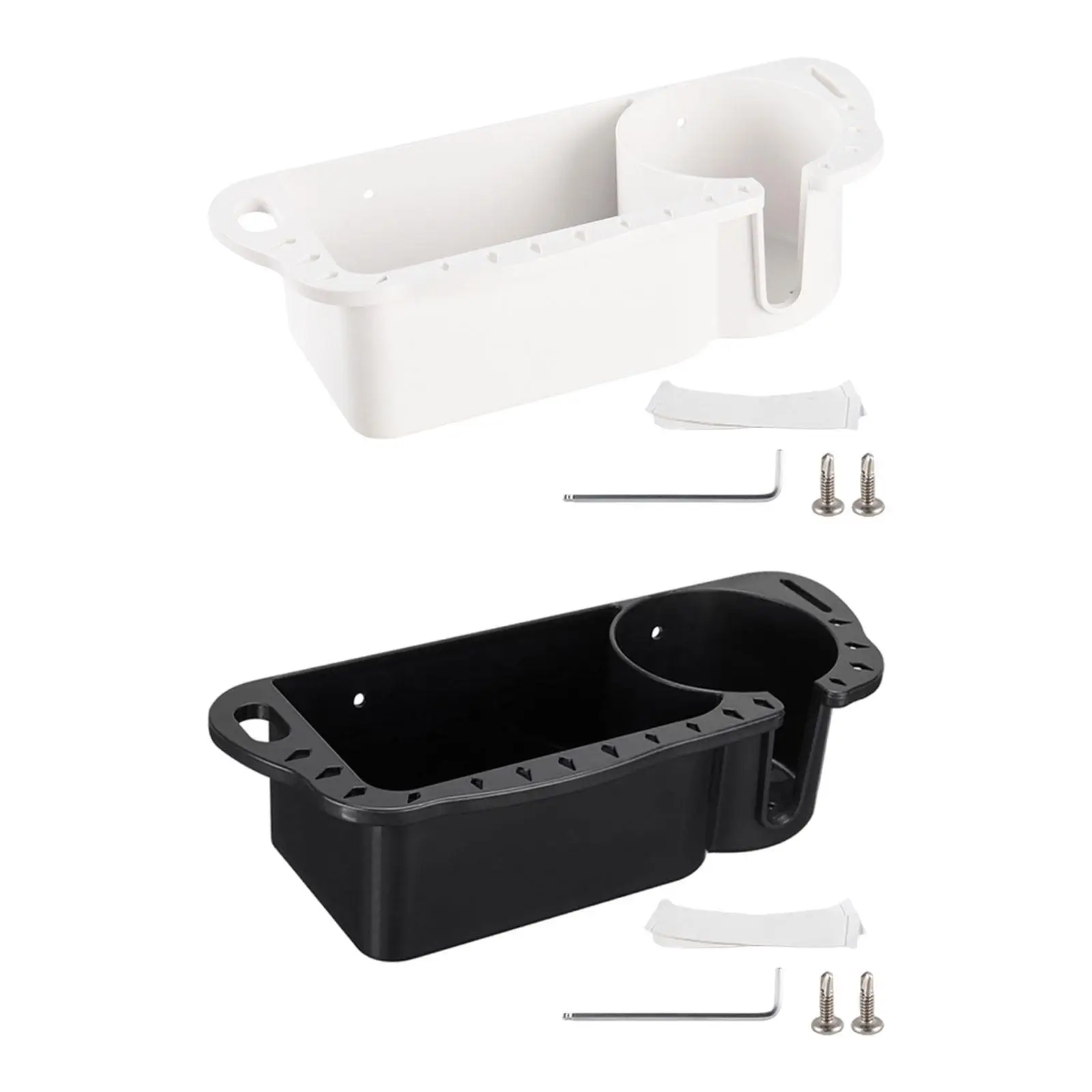 Boat Caddy Organizer Easy to Install Reserved Installation Holes Marine  Storage Caddy Box Cup Holder for Fishing Bass Boat - AliExpress