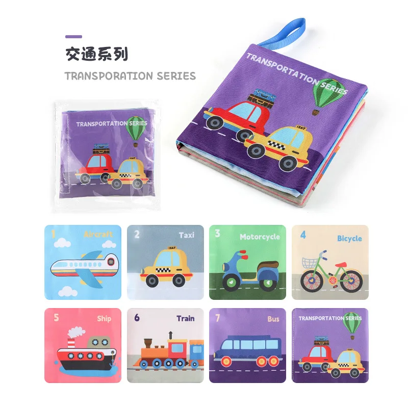 Weiche Baby Bücher spielzeug Montessori 3D Touch Feel Hohe Kontrast Tuch Buch Sensorische Frühen Lernen spiele für kinder Pädagogisches spielzeug