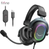 Fifine Dynamic RGB Gaming Headset with Mic Over-Ear Headphones 7.1 Surround Sound PC PS4 PS5 3 EQ Options Game Movie Music 1 Fifine Dynamic RGB Gaming Headset with Mic Over-Ear Headphones 7.1 Surround Sound PC PS4 PS5 3 EQ Options Game Movie Music 1