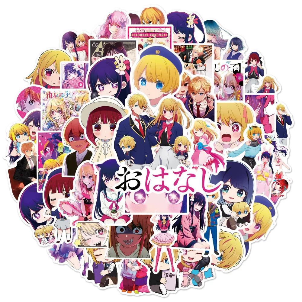 

Cartoon Anime Oshi no Ko Stickers For Car Laptop Phone Stationery Decor Vinyl Decals Waterproof Sticker Kids Toys Gifts