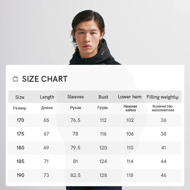Chericom Men's Winter Down Jacket Hooded Short Duck Down Warm Overcoat Casual Commuter Lightweight Padded Jackets 299532