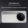 New Luxury Leather Case For VIVO X200 Pro MINI  Camera Style PC Back Cover For VIVO X200Pro Simple Shockproof Bumper Funda 1