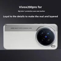 New Luxury Leather Case For VIVO X200 Pro MINI  Camera Style PC Back Cover For VIVO X200Pro Simple Shockproof Bumper Funda 1