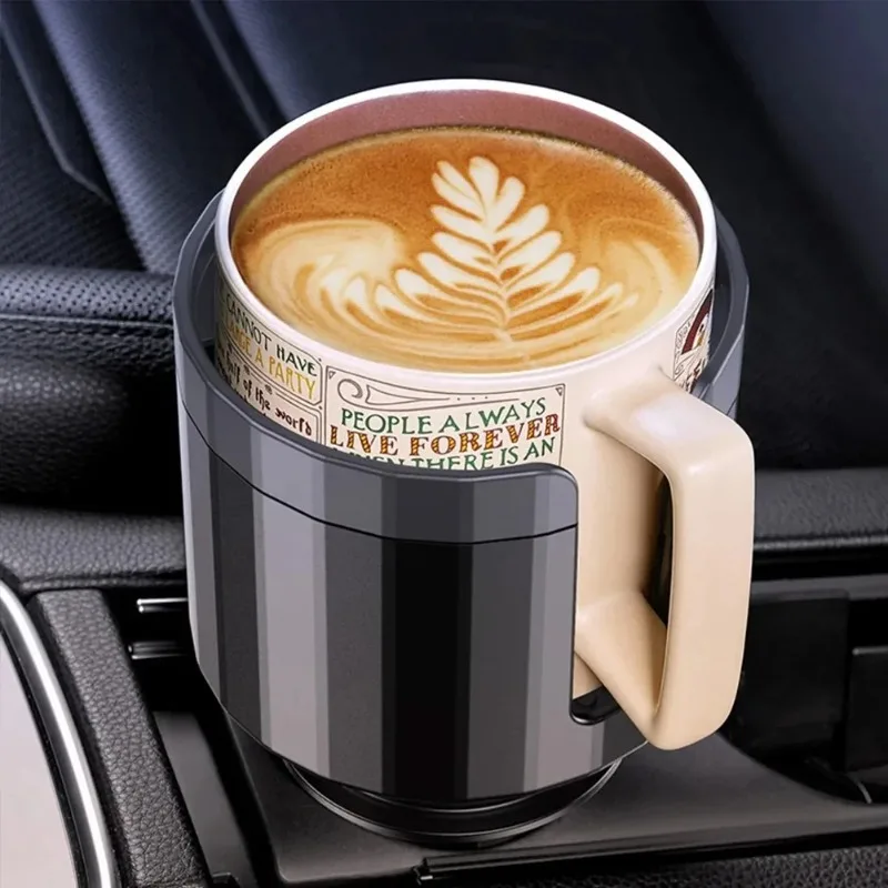 1개 유니버설 업그레이드 차량 컵 홀더 확장기 조절 가능한 베이스 안정적인 자동차 병 홀더 6.5CM-10.5CM 컵 홀더용