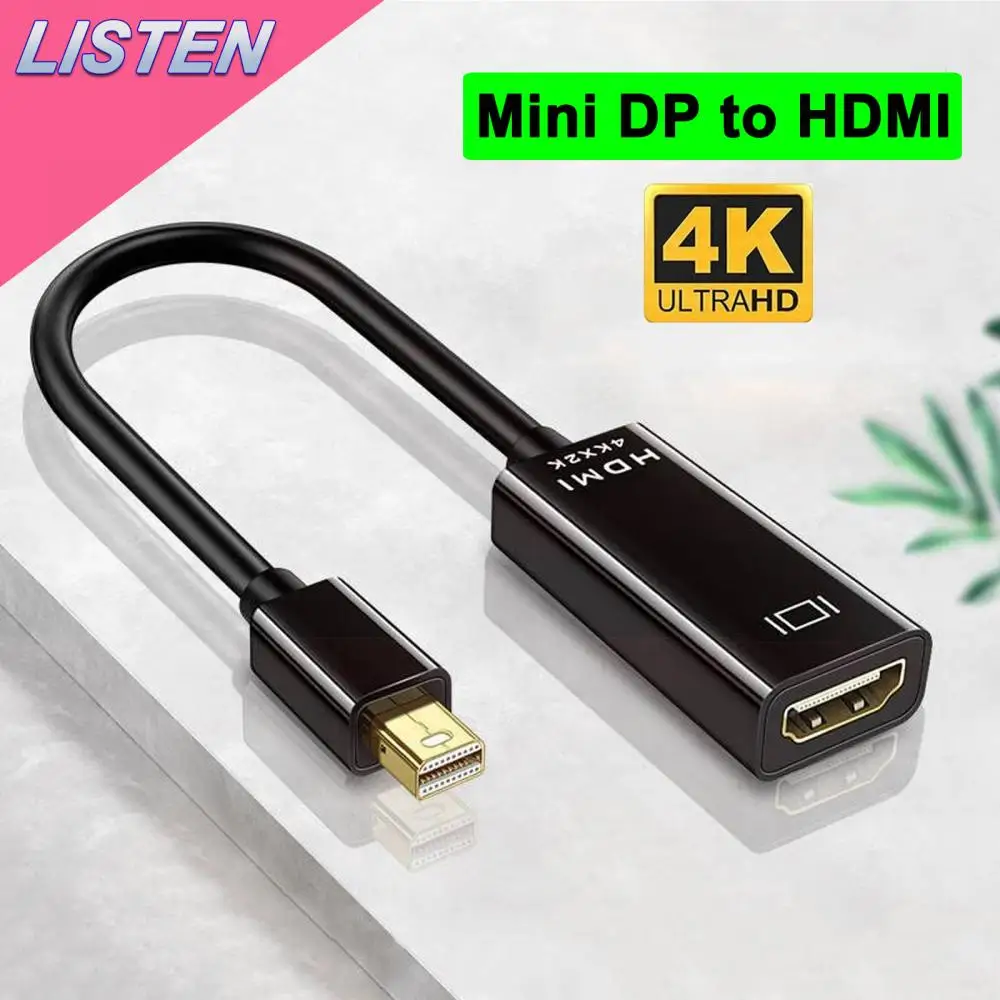 4K Mini Displayport A Hdmi-Cavo Compatibile Mini Dp Maschio A Hdmi Femmina Adattatore Thunderbolt 2 Per Macbook Air Hdtv Ps5 Laptop