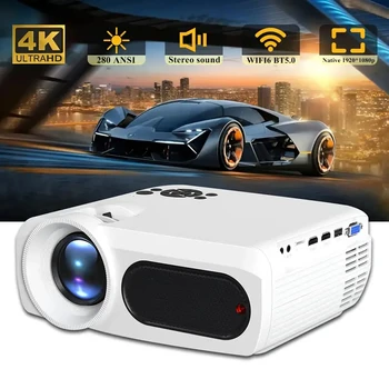 Smart Android 4K LED Projector 300 ANSI Full HD 1080P Video Home Theater Auto Keystone 5G WiFi Outdoor Travel Portable Proyector 1