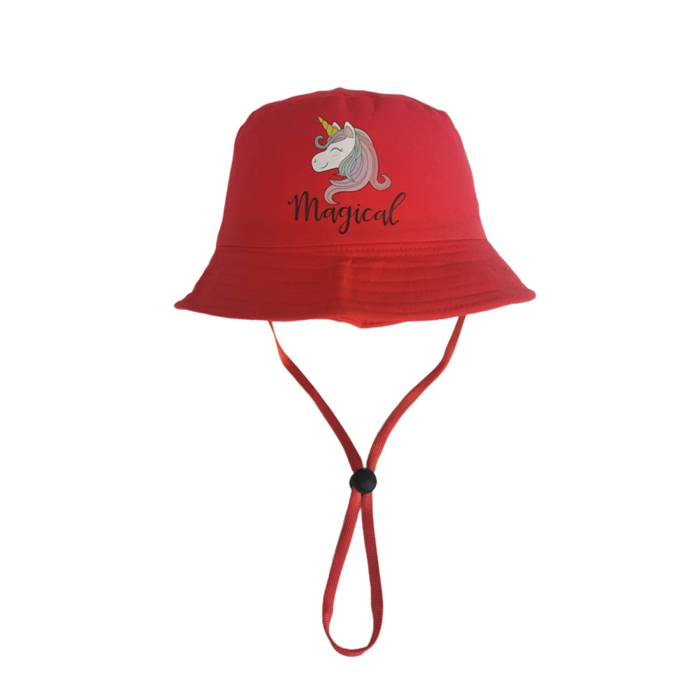 Girls Bucket Hat Unicorn Hats Cap 