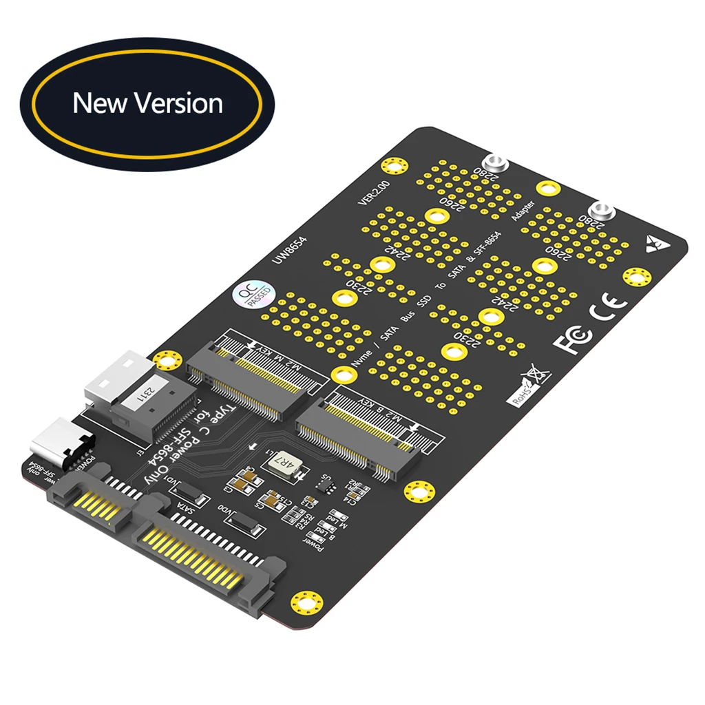 

Адаптер для SSD-накопителя, 2 в 1, для NVME M