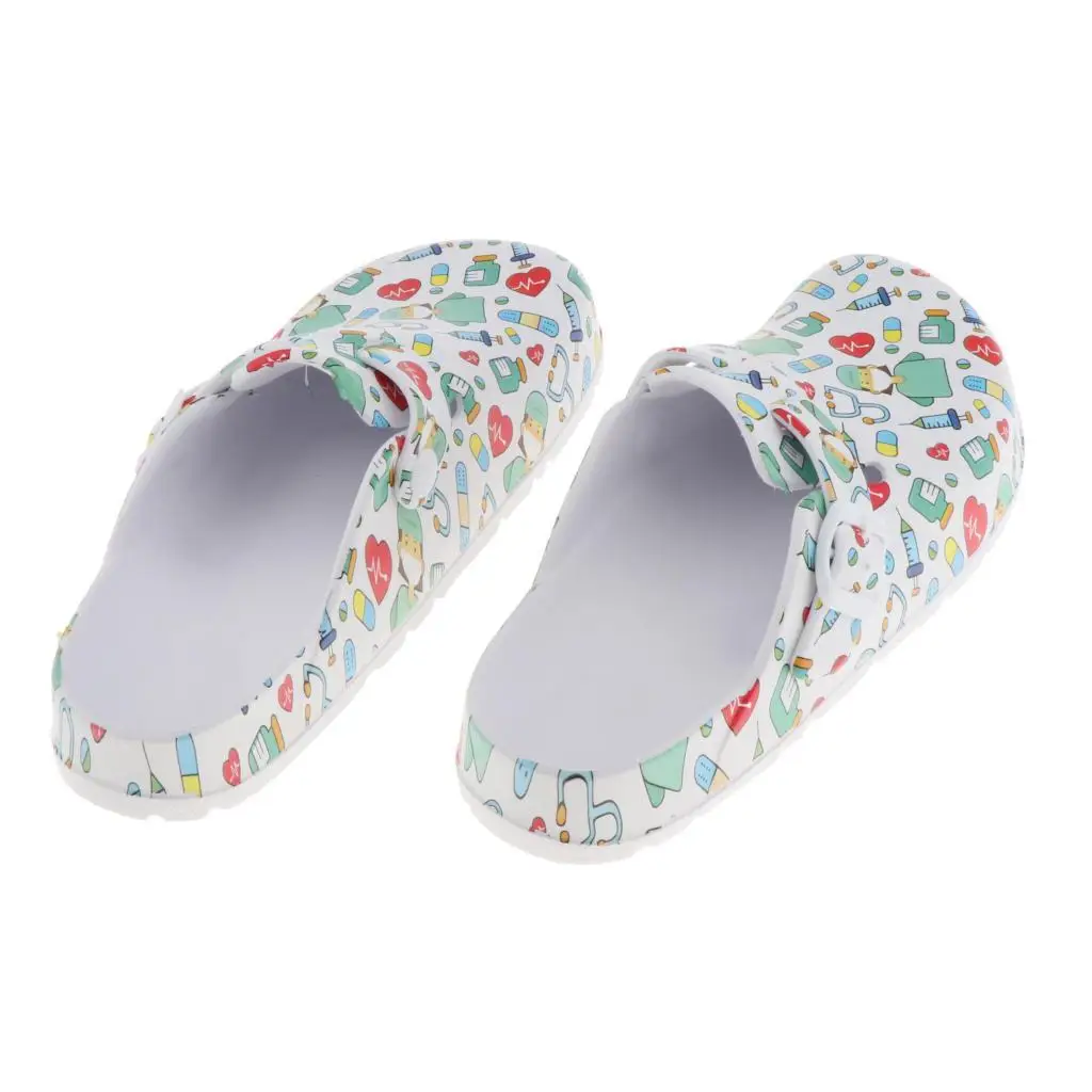 Women`s Slippers EVA Non-slip Nurse Clogs Flat-soled Operating Shoes Slip