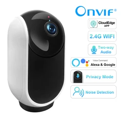 3MP PTZ CloudEdge APP WiFi Indoor Wireless Private Mode Auto Track Security Home CCTV Surveillance IP Alexa Google Camera