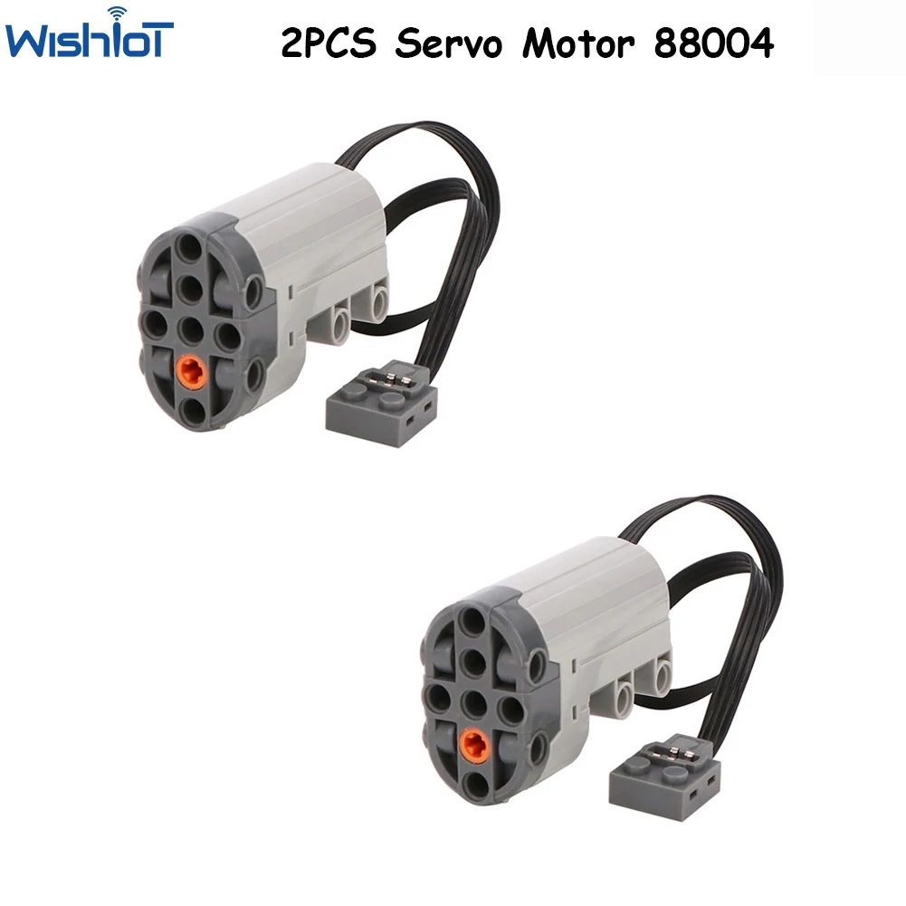 2Pcs 88004 Funzioni Di Alimentazione Servomotore Compatibile Con Legoeds Parti Tecniche Assemblate Building Blocks Toy Moc Brick Power Up