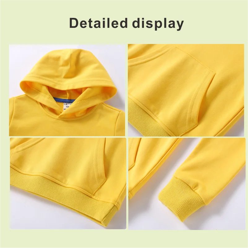 2023 Your Own Design Logo Picture Customized Print Hoodies Kids Children Sweatshirts Clothing Baby Boy Girls DIY Cotton Pullover 4