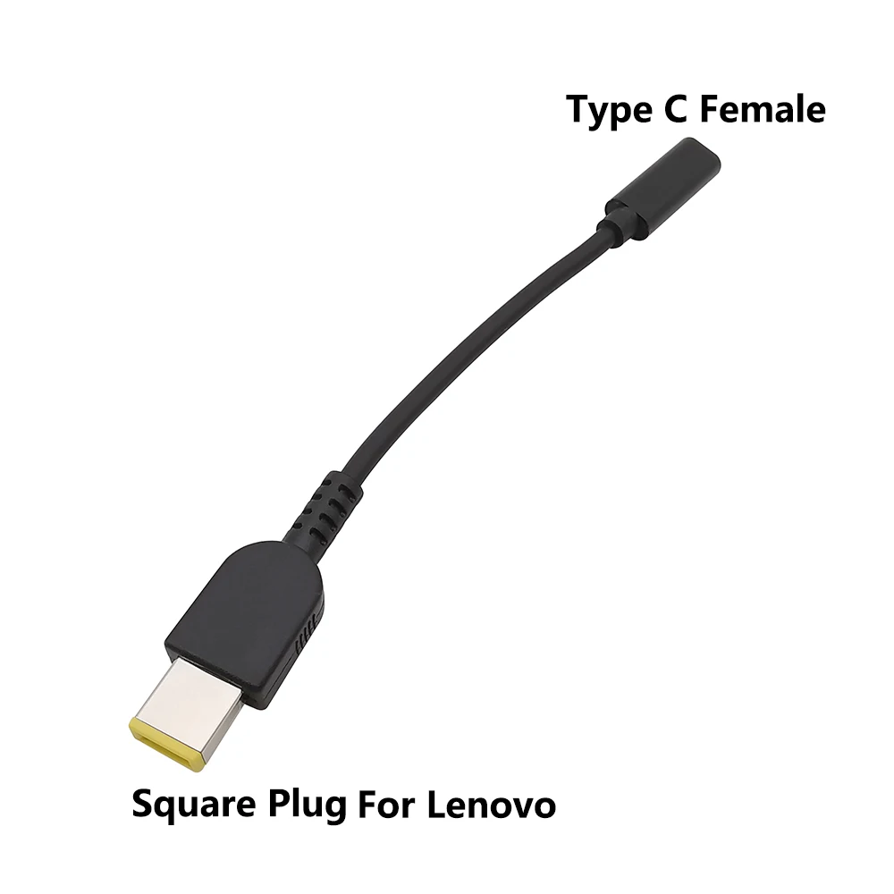 USB Typ C bis 4,0x1,35 4,0x1,7 4,5x3,0 5,5x2,1 7,4x5,0 7,9x5,5mm quadratischer Stecker Laptop Ladegerät Netz kabel adapter für Asus Dell PS – Detail 1