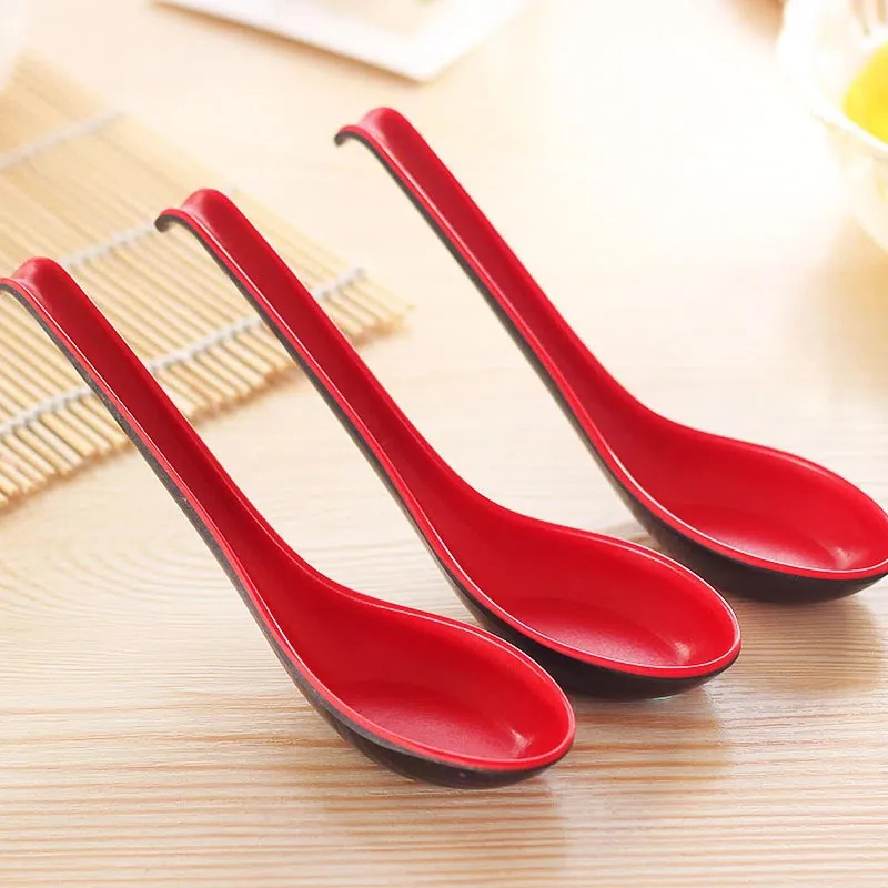 

3PCS Porcelain Anti-Shock Spoons Japanese Rice Spoon Dumplings Porridge Soup Spoon Restaurant Bar Kitchen Tableware Cutlery