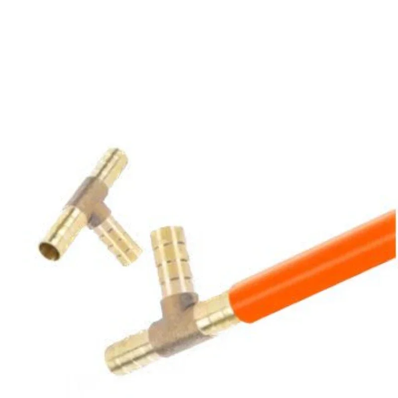 T-Shape Brass Barb Hose Fitting Tee 4mm 6mm 8mm 10mm 12mm 16mm 3 Way Hose Tube Barb Brass Barbed Coupling Connector Adapter pipe fitting