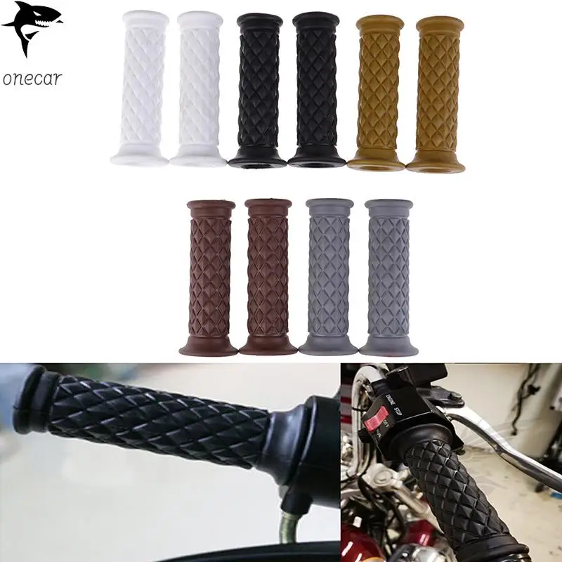 

Available hot retro cafe racer parts rubber motorbike grip for moto handlebar