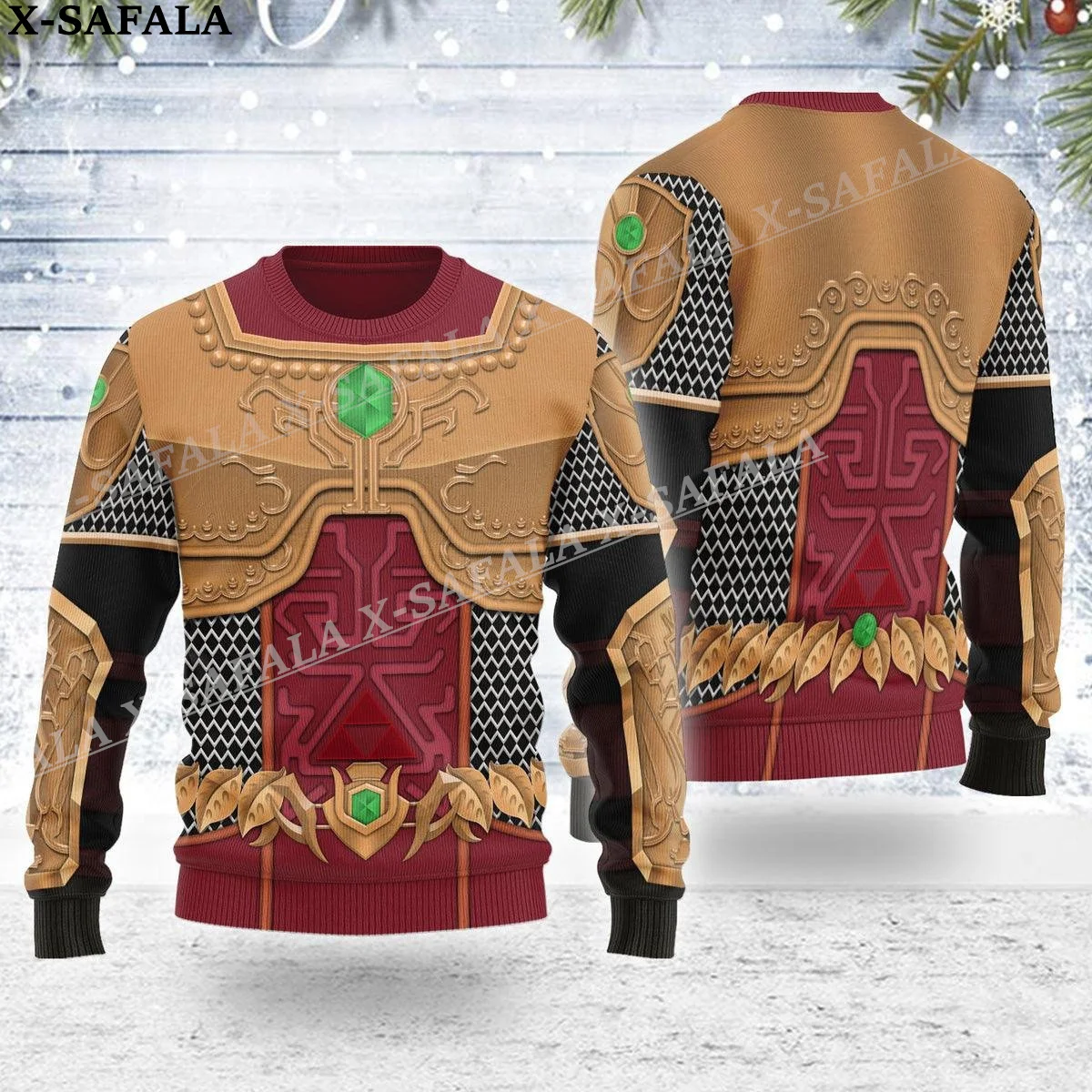thumbnail image 1 of Divertido regalo de Navidad Cosplay Armadura Feo Suéteres de punto navideños Regalos de Navidad Jerséis Tops Pareja Fiesta Unisex Casual-7, 1 of 5