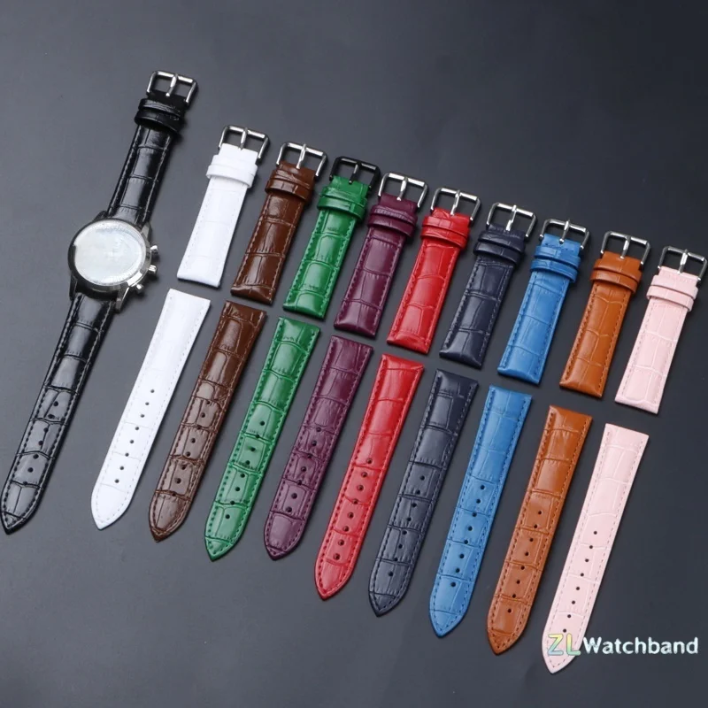 Premium Calfskin Leather Slub Pattern Watch Strap - Universal Fit