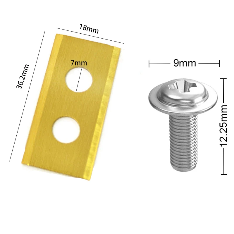 9 / 18 / 30pcs Lawn Robot Blade Plating Lawn Mover Replacement Blade For Worx Landroid Robot Mower Replacement Blade With Screws 2