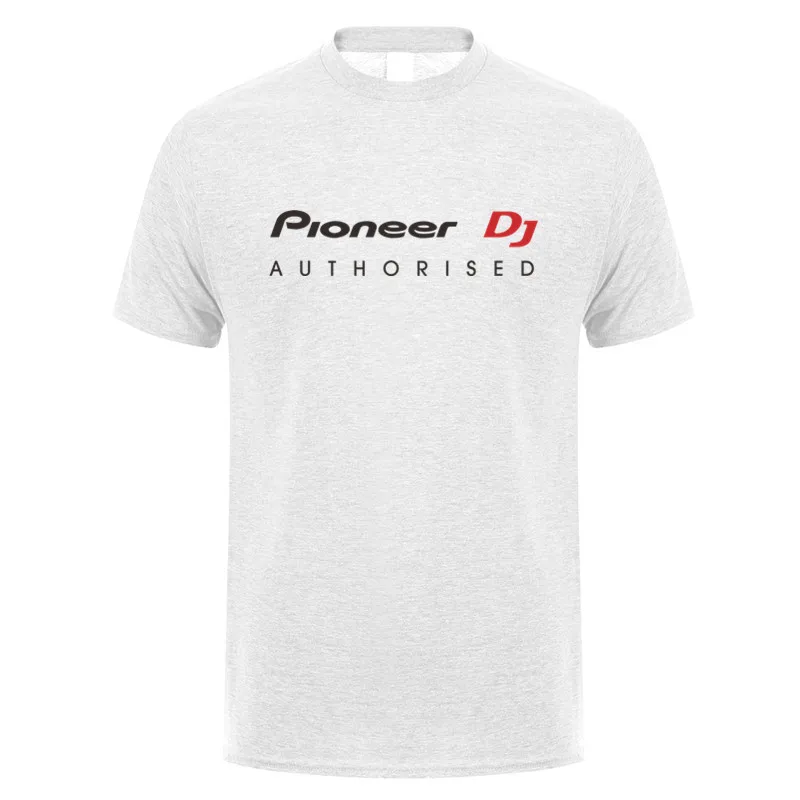 Pioneer DJ Authorised T Shirts Men Summer Fashion Short Sleeve Man