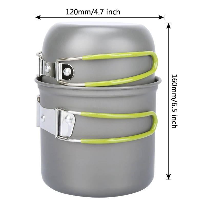 

Outdoor camping pot can be installed in the stove head flat gas tank pot portable aluminum oxide heat insulation pot