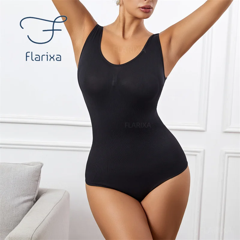 Flarixa Seamless Shapewear Women Plus Size Slimming Bodysuit One Piece Body  Shapewear Postpartum Butt Lift Reducing Body Shaper - AliExpress