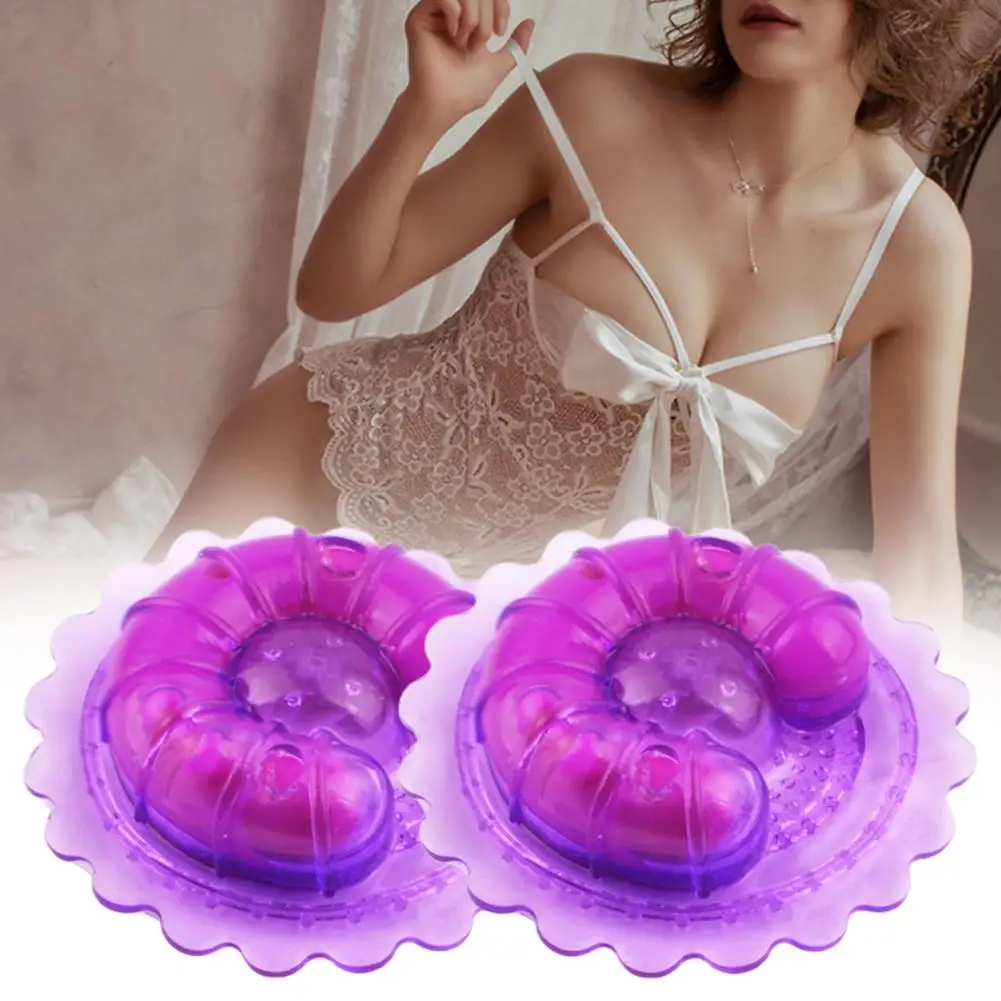 Nipple Sex Toys 1 Pair Nipple Vibrators Non-Irritation Chest Clips Soft Rubber Strong Stimulus Breast Sucker Clips
