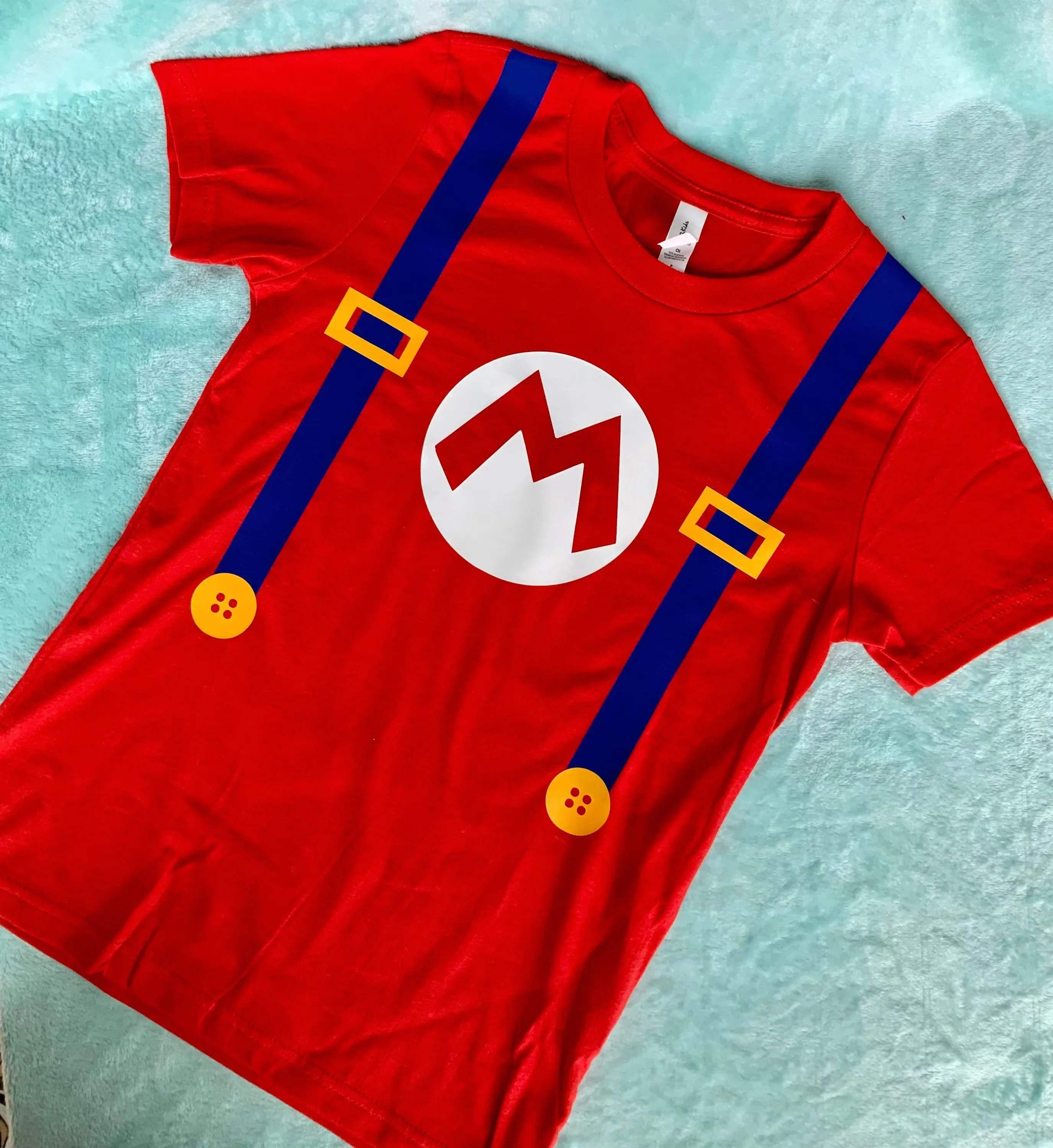 

3-8 Years Old Toddler Clothing Super Mario T-shirt Boys Girls T Shirt Kids Clothes Kawaii Cartoon T-shirt Boy Tops Tees Summer