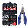 Fishing Tackle Box Kit 263pcs Fishing Tackles Fishing Gear Set Portable Fishing Equipment Fishing Kit For Fishing Enthusiast 1