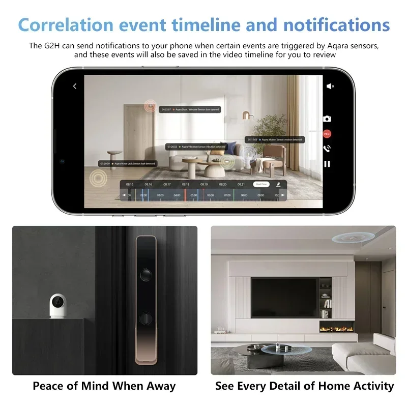 Aqara Smart Camera G2H Pro Gateway Hub Edition 1080P HD Night Vision Mobile Zigbee WIFI IP Surveillance Camera for HomeKit APP 3