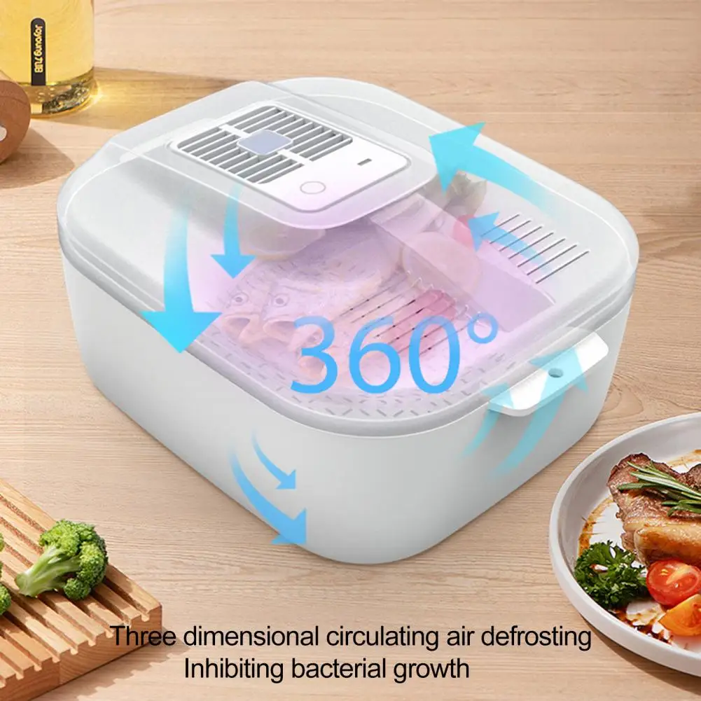 Meat Thawing Tray 4-in-1 Quick Thaw 2 Gear Adjustment Draining Basket Defroster Bowl Kitchen Accessories