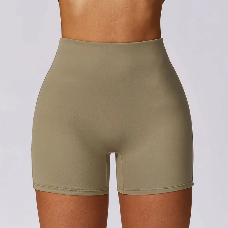 New Women Sports Short Yoga Legging Shorts High Waist Fitness Tight Shorts Quick Drying Cycling Tennis Workout Gym