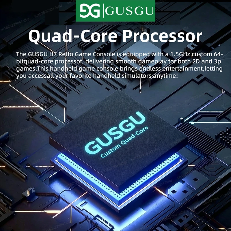 GUSGU H7 Handheld Game Console 4.5" IPS 64 Bit Linux System Built-in Retro Emulator Player 4000mAh Long Standby 64G/128G Options - 3