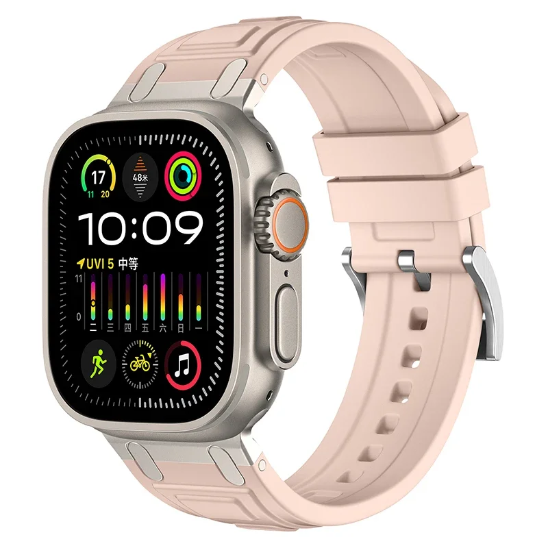 Enhanced Silicone Strap with Modified Metal Integration