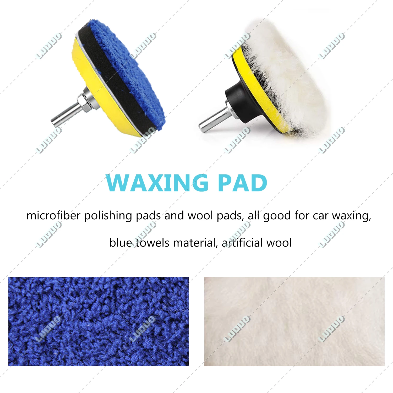 3" 4" 5" 6" 7" Microfiber ing Polishing Pads Wool Sponge for Car Detailing Auto Cleaning Headlight Polishing Waxing Coating
